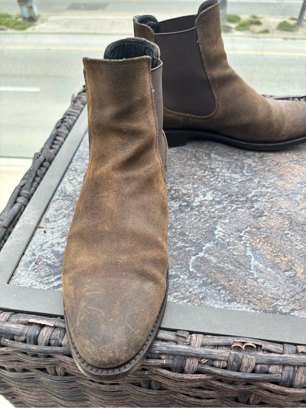 Men's Thursday Cavalier Brown Suede Chelsea Boots - Classic Pull-On Style